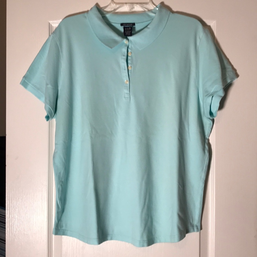BIN7 Gap women’s blue shirt sleeve polo sz XXL